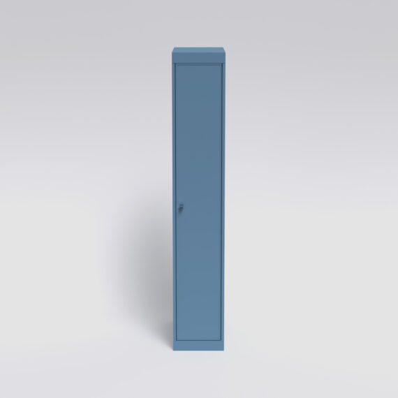 Robust elevskap med solid dør. RAL 5024