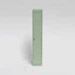 Robust elevskap med solid dør. RAL 6019