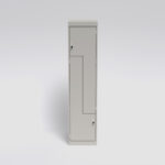 Robust elevskap med solid Z dør. RAL 9002