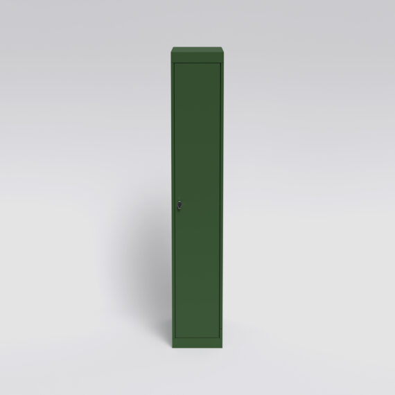 Garderobeskap 300 mm med hel dør. Farge: RAL 6002