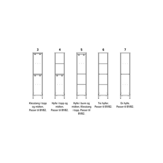 Retro todelt inndeling